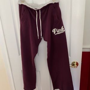 Pink boyfriend sweatpants